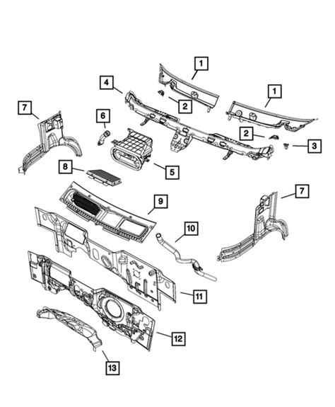 Cowl And Dash Panel For Ram Promaster My Mopar Parts