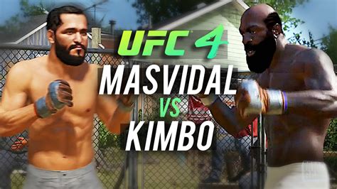 Ea Sports Ufc Jorge Masvidal Vs Kimbo Slice In Backyard Cpu Vs Cpu