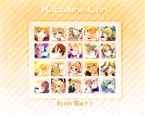 Kagamine Len Icon Set 1 By Xoriu On Deviantart