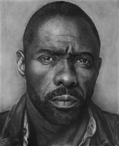 Idris Elba Art | Hyperrealistic art, Portrait, Art