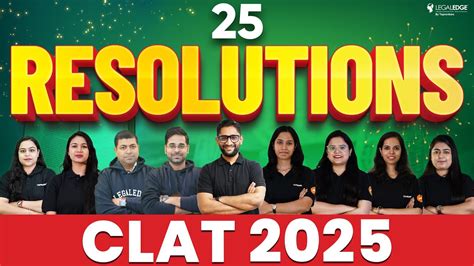 Resolutions For Clat New Years Resolutions Clat