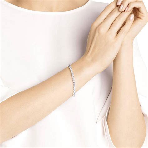 Swarovski Tennis Armband Lengte 1650 Cm Zilver