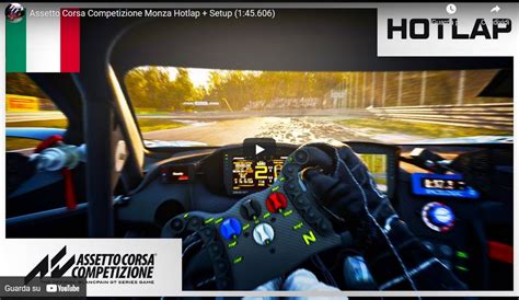 Assetto Corsa Competizione James Baldwin Ci Mostra Un Hotlap A Monza