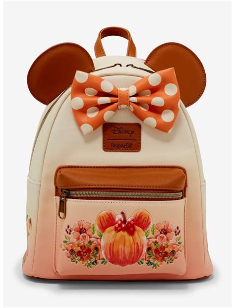 Loungefly Disney Minnie Mouse Pumpkin Ombre Mini Backpack Hot Topic