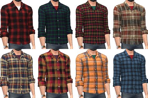 Sims 4 Plaid Shirt Cc The Ultimate List Guys Girls Fandomspot Parkerspot