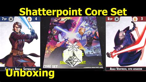 Star Wars Shatterpoint Core Set Unboxing Youtube