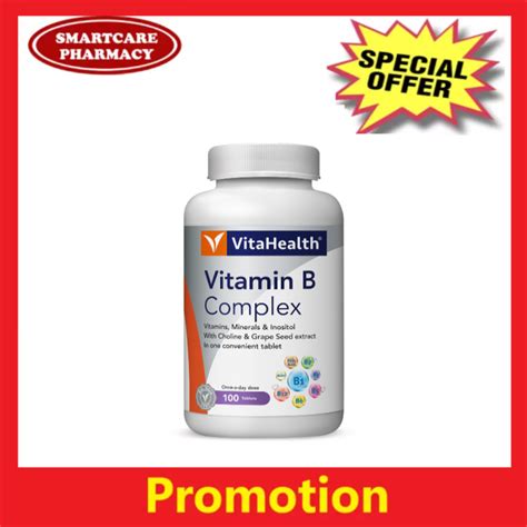 Vitahealth Vitamin B Complex 100s Lazada