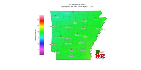 Arkansas Weather | Air Temperature