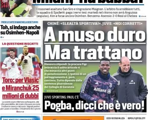 Rassegna Stampa Juve Prime Pagine Quotidiani Sportivi 13 Aprile