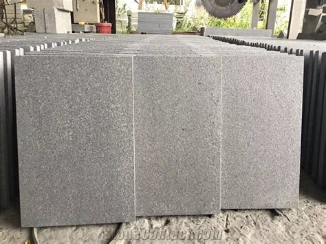 Padang Dark G Gray Granite Flamed Floor Pavers From China