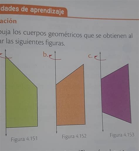 Dibuja Los Cuerpos Geom Tricos Al Girar Las Siguientes Figuras