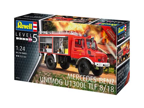 1 24 Revell 07512 Mercedes Benz Unimog U 1300 L TLF 8 18