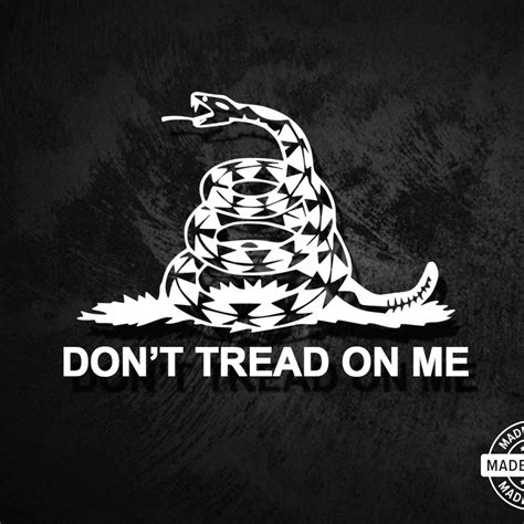 Don't Tread on Me Snake Gadsden Decal - American Die-Cut Decals