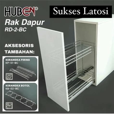 Jual Rak Dapur 2 Susun Huben 30 40 Cm Kerangka Piring Botol Stainless