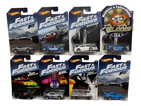 Hot Wheels Super Set Velozes E Furiosos 2017 8 Minis Azul Frete grátis