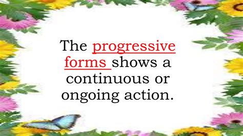 Progressive Forms Of Verbs Ppt