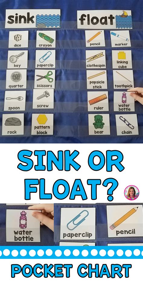 Sink Or Float Pocket Chart Sort Activity Science Center Center