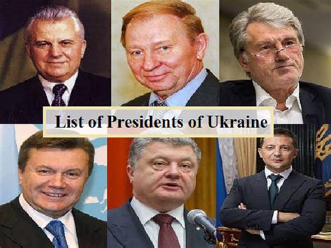 List Of Presidents Of Ukraine 1991 2022