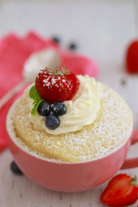 Microwave Mug Sponge Cake Recipe - Gemma's Bigger Bolder Baking