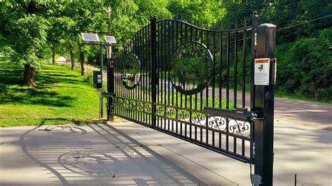 Arched Driveway Gates For Your Omaha Home American Fence Company Of