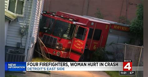 Detroit Firefighters Injured In Apparatus Wreck Firehouse