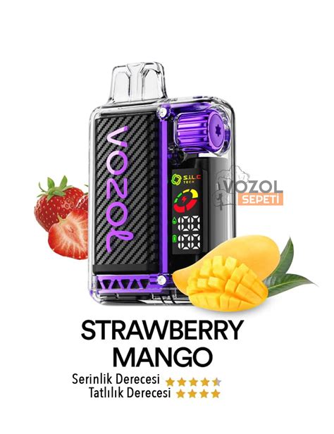 Vozol Vista Strawberry Mango Vozol Sepeti Puff Elektronik