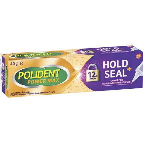 Polident Denture Adhesive Cream Flavour Free, 50% OFF, 48% OFF