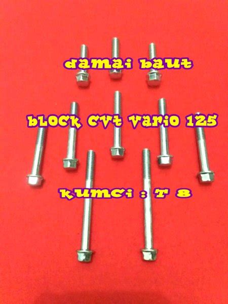 Jual Baut Blok CVT Vario 125 Di Lapak DAMAI BAUT Bukalapak