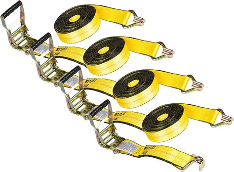 Amazon Huyear 4 Pack 2 X 30 Ratchet Straps Heavy Duty Tie Down