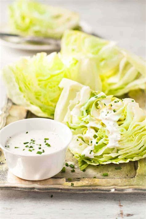 Iceberg Lettuce Wedges With Ranch Dressing Recipetin Eats