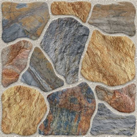 A Stone Wall With Different Colored Rocks On It S Sides And The Colors