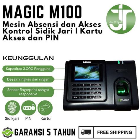 Jual Mesin Absensi Sidik Jari Dan Akses Kontrol Fingerprint Pin Magic