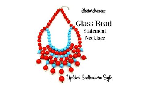 Bitchin Retro On Twitter Gorgeous Glass Bead Necklace With Striking