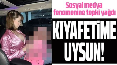 Sosyal Medya Fenomeni Öyle Bir şey Giydirdi ki Kıyafetine Uyumlu Olsun