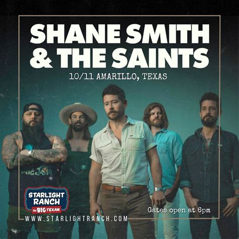 Shane Smith And The Saints Live At Starlight Ranch Tickets Friday October 11 2024 Prekindle