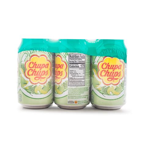 Chupa Chups Sparkling Juice Melon Cream Flavor 6pcs Weee