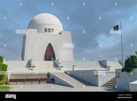 Picture Of Mausoleum Of Quaid E Azam In Bright Sunny Day Also Known As