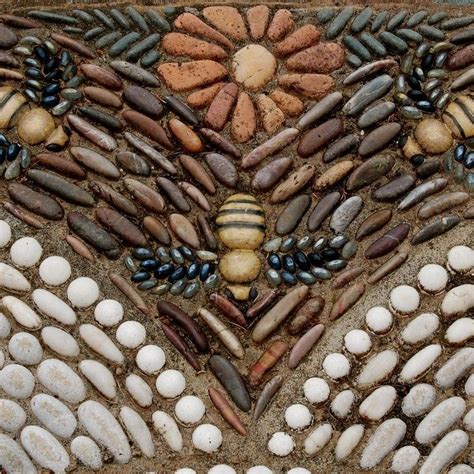 Laura Stone Flower Mosaic These Pebbles Came From An Unusual Formation