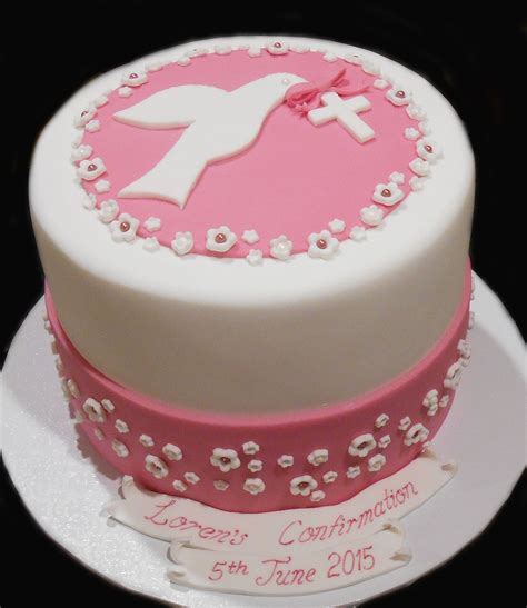 Pink Confirmation Cake By Nadas Cakes Canberra Confirmation Cakes