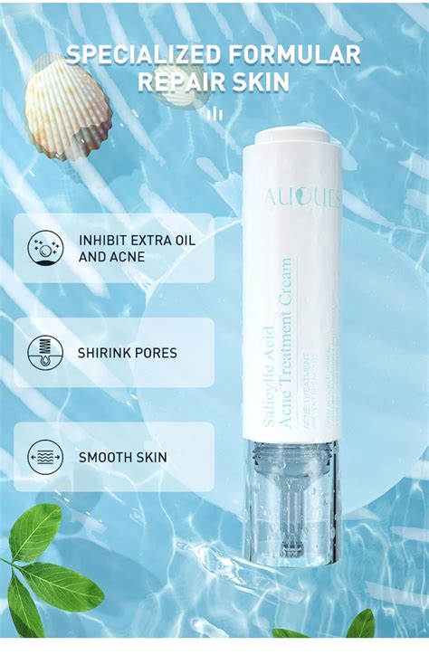 Auquest Acne Treatment Face Cream Salicylic Acid Oil Contro Whitening