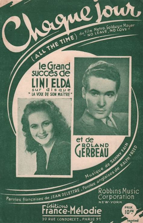 chaque jour le temps des chansons