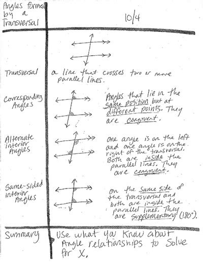 Angle Properties Roosevelt Geometry