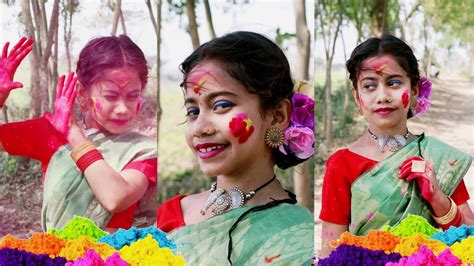 Dhim Tana Dance💖l মনে রং লেগেছে বসন্ত এসেছে Lধিমতানা ধিমতানাl Holi