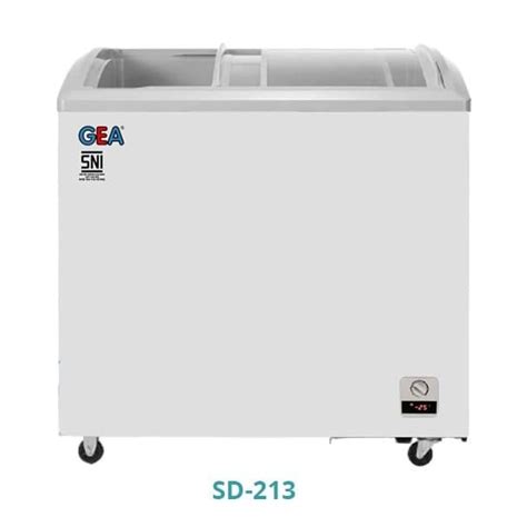 Jual Chest Freezer GEA SD 213 Sliding Curve Glass Freezer Shopee