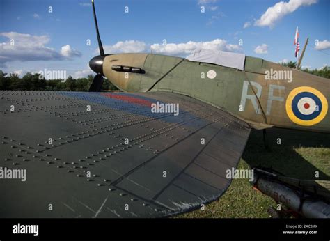 Hawker Hurricane fighter aircraft in 303 Squadron Museum, Napoleon ...