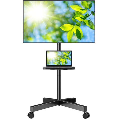 Buy Perlesmith Mobile Tv Stand For 23 60 Inch Lcd Led Flatcurved Panel