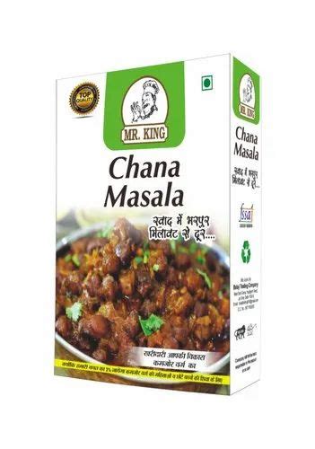 Mr King Chana Masala Packaging Size 15 50gm Packaging Type Box At