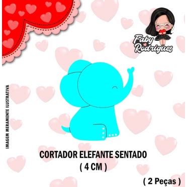 Cortador Elefante Sentado Gb Faby Rodrigues