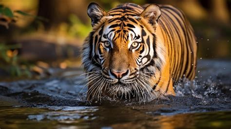 Premium Ai Image Majestic Encounter Observing The Grace And Power Of