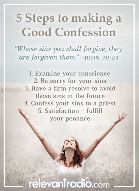 5 Steps To A Good Confession Printable Printable Calendars At A Glance